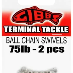 Gibbs Delta Ball Chain Swivel, 75-lb, 2-pc