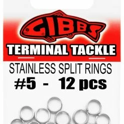 Gibbs Delta Stainless Steel Split Ring, 6-pc