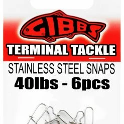 Gibbs Delta Stainless Steel Snap, 40-lb, 6-pc