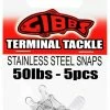 Gibbs Delta Stainless Steel Snap, 50-lb, 5-pc -Aquarius store gibbs stainless split snaps 50 lb 5 pack 4fdae64b eba0 4156 a773 b533fd756c1d
