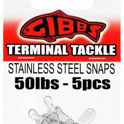 Gibbs Delta Stainless Steel Snap, 50-lb, 5-pc